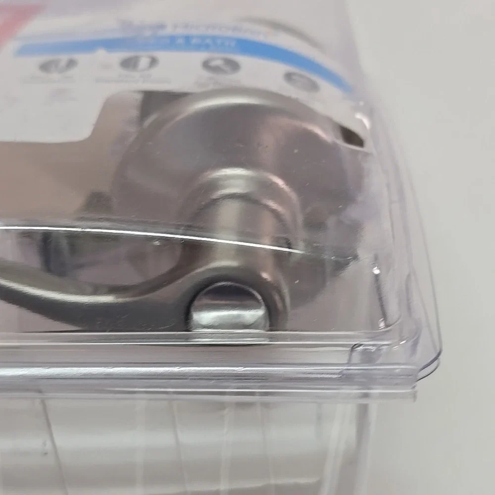 Kwikset Balboa Satin Nickel Privacy Handle Lock for Bedroom/Bath Microban